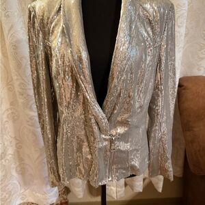 Inc International Concepts Sequined Blazer sz M